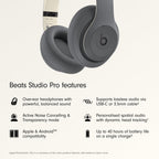 Beats Studio Pro Premium Wireless Over-Ear Headphones- Up to 40-Hour Battery Life, Active Noise Cancelling, Great for Travel & Commuting, USB-C Lossless Audio, Apple & Android Compatible -Black Gronata