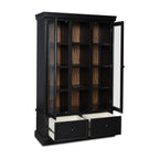 Signature Design by Ashley Chadworth Classic Curio with Anti-Tipping and Removable Shelf, Black Gronata