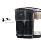 Keurig K-Elite Single Serve K-Cup Pod Coffee Maker, with Strength and Temperature Control, Iced Coffee Capability, 8 to 12oz Brew Size, Programmable, Brushed Slate Gronata