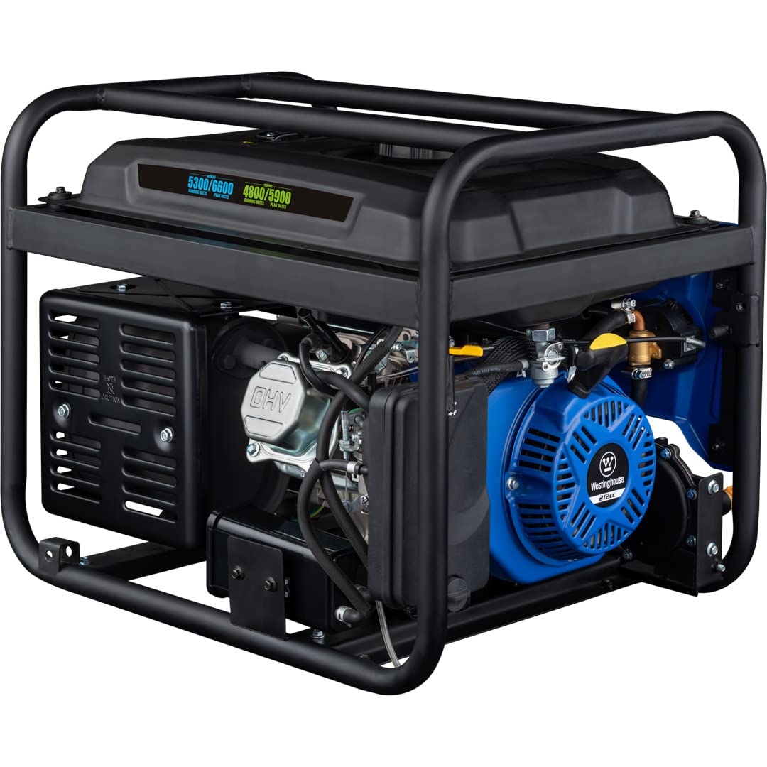 Westinghouse 6500 Watt Dual Fuel Home Backup Portable Generator, Transfer Switch Ready 30A Outlet, RV Ready 30A Outlet, CO Sensor Gronata