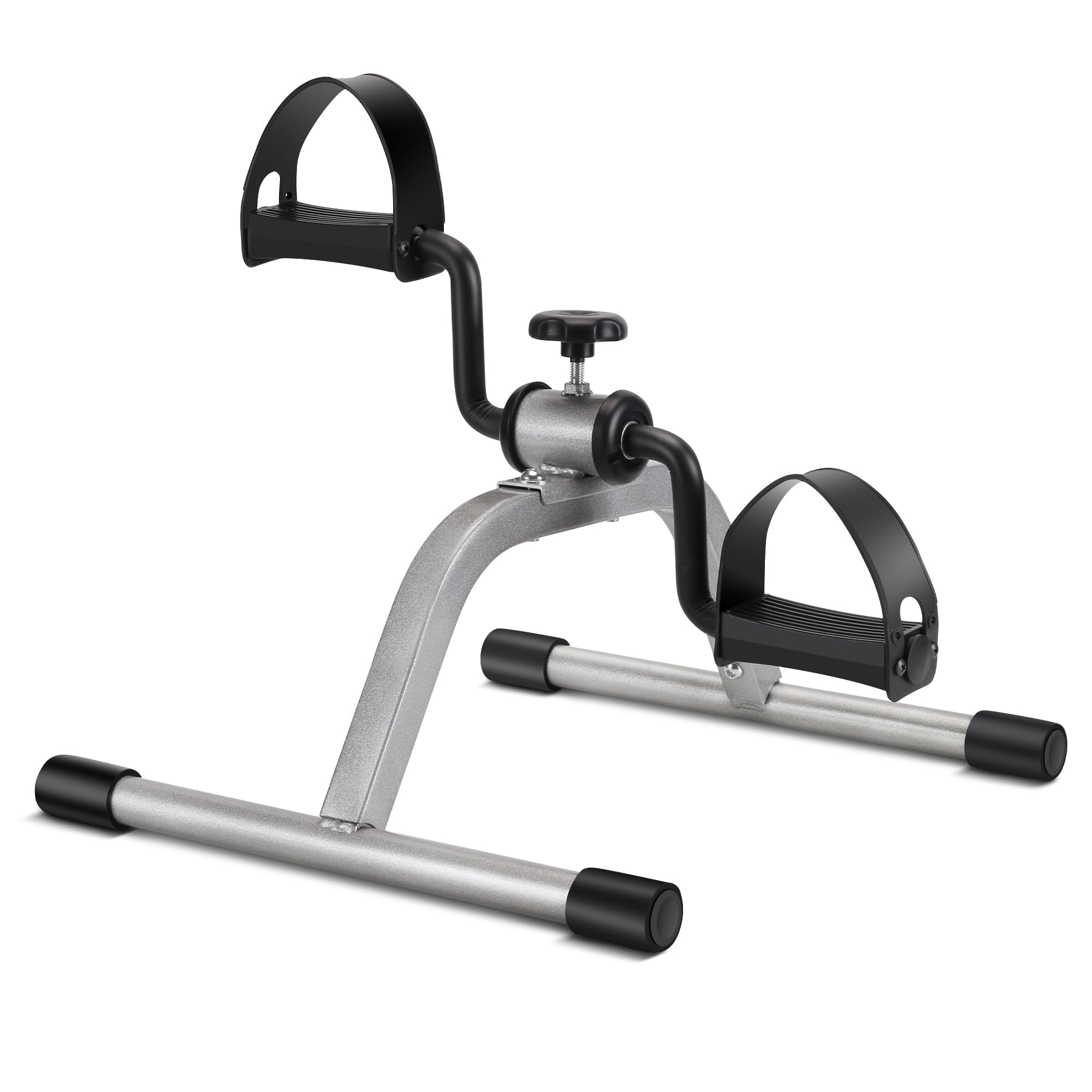 RYGEO Pedal Exerciser Mini Exercise Bike for Leg and Arm Recovery Exercise Lightweight and Portable Floor Bike(Silver) Gronata