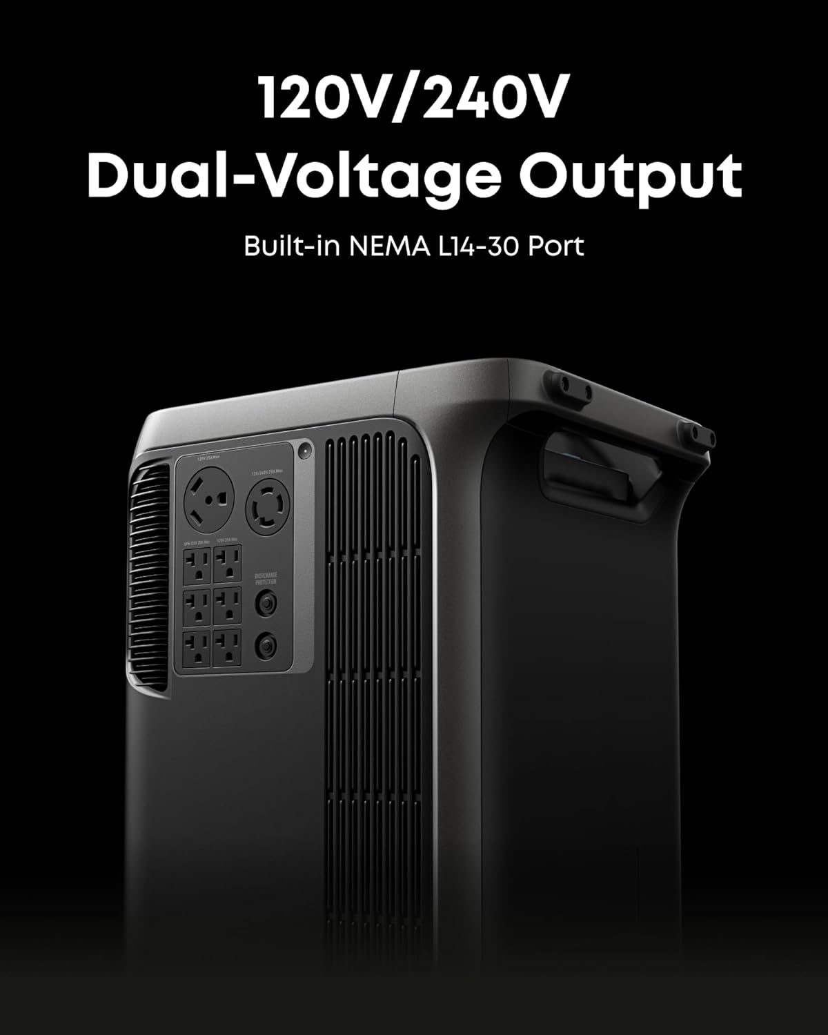 Anker SOLIX F3800 Plus Portable Power Station (2025 NEW) and BP3800 Expansion Battery, 7.68kWh, 3,200W Solar Input, Generators for Home Use, Works with Generator, For Power Outage and Emergencies Gronata