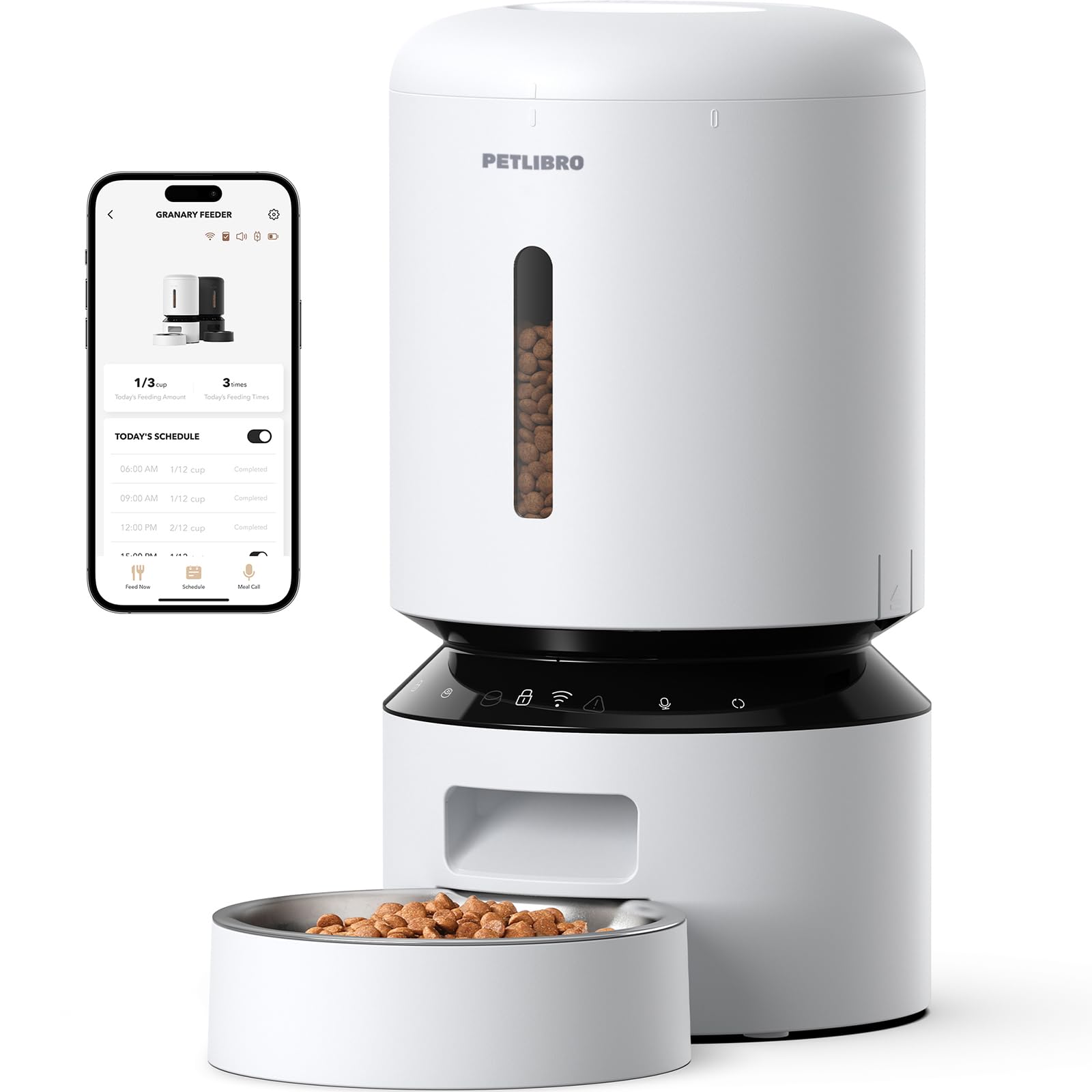 PETLIBRO Automatic Cat Feeder, 5G WiFi Automatic Dog Food Dispenser with Freshness Preservation, 5L Timed Pet Feeder with Low Food Sensor, Up to 10 Meals Per Day Gronata