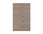 Signature Design by Ashley Finch Modern 6 Drawer Dresser with Ball-bearing Construction and Safety Stop, Black Gronata