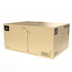 Globe Electric Novogratz x Globe Harrington 65" Floor Lamp, 2-Tone Faux Wood Base, White Fabric Shade, Socket Rotary Switch 67225 Gronata