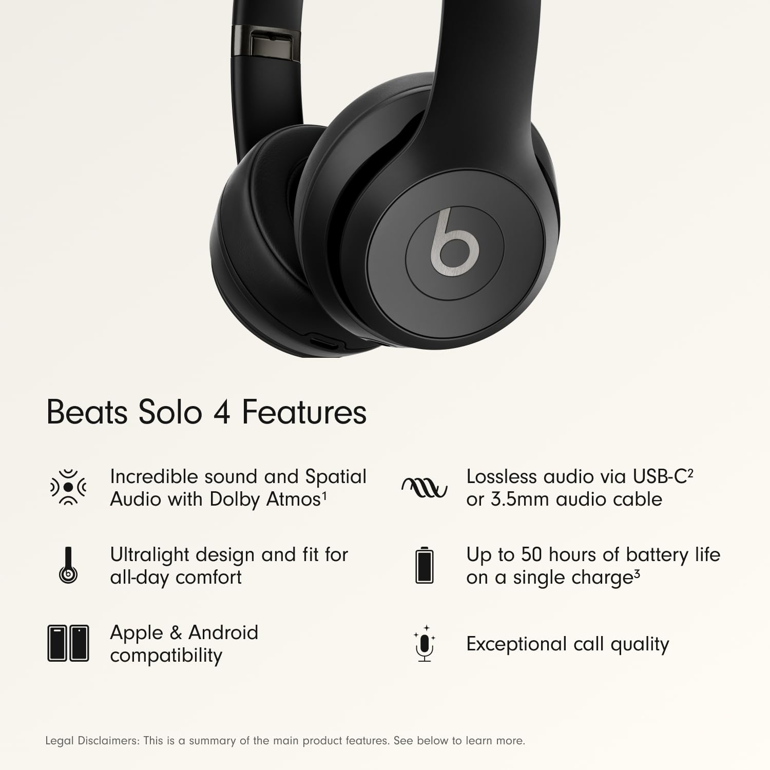 Beats Studio Pro Premium Wireless Over-Ear Headphones- Up to 40-Hour Battery Life, Active Noise Cancelling, Great for Travel & Commuting, USB-C Lossless Audio, Apple & Android Compatible -Black Gronata