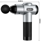 TOLOCO Massage Gun, Deep Tissue Back Massage for Athletes for Pain Relief, Percussion Massager with 10 Massages Heads & Silent Brushless Motor, Fathers Day Dad Gifts, Black Gronata