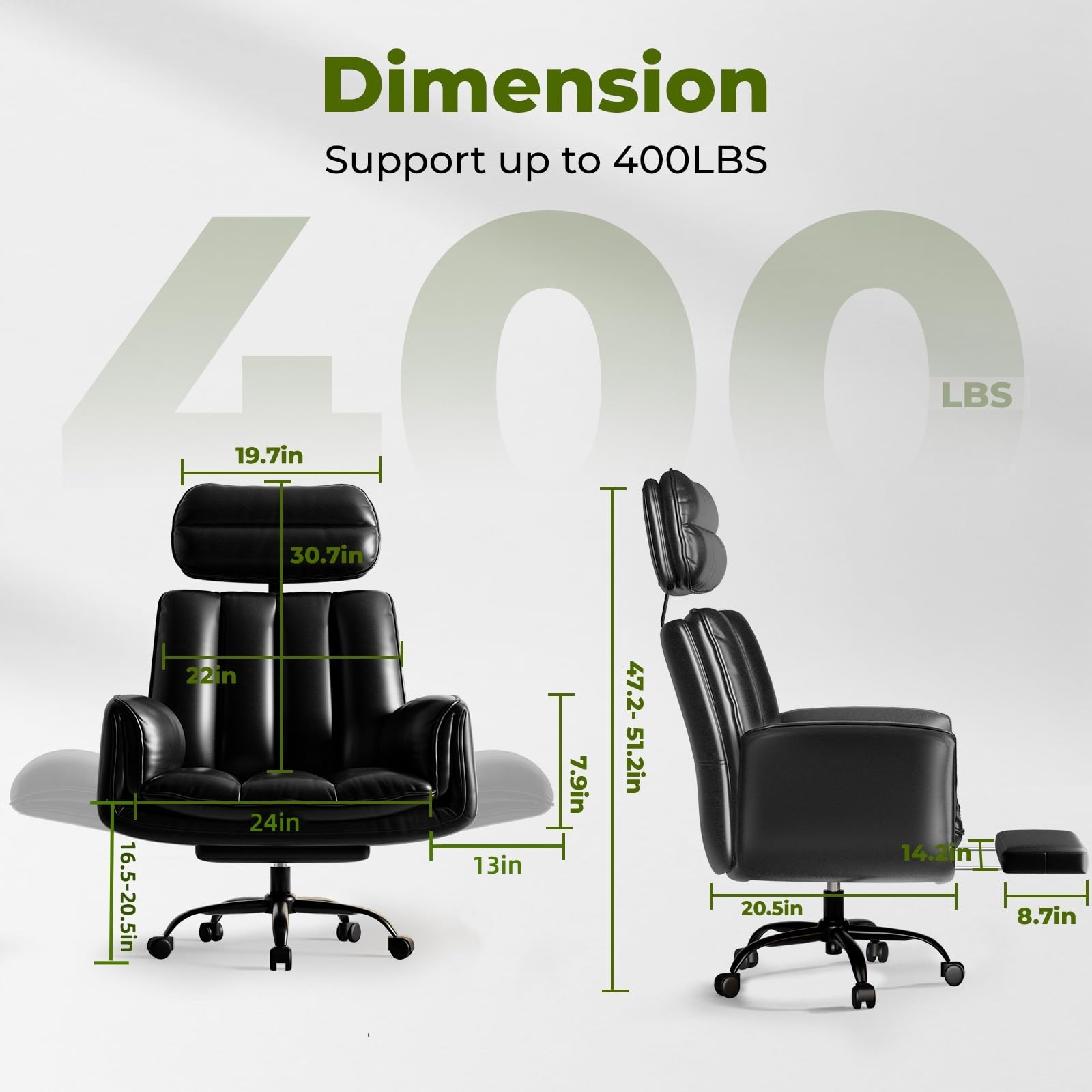 HOMRELEXA Criss Cross Office Chair with Armrests & Wheels, Comfy Velvet Vanity Chair, Ergonomic Executive Gaming Computer Chairs with Foot Rest, Wide Seat Reclining Desk Chair, White Gronata