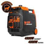 WEN Quiet and Lightweight 4800-Watt Dual Fuel RV-Ready Electric Start Portable Inverter Generator with Fuel Shut Off and CO Watchdog (DF480iX) Gronata