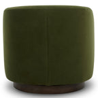 CHITA Swivel Accent Chair, Fully Assembled Fabric Barrel Armchair with FSC Certified Upholstered for Living Room, Bedroom and Office, Cream Gronata