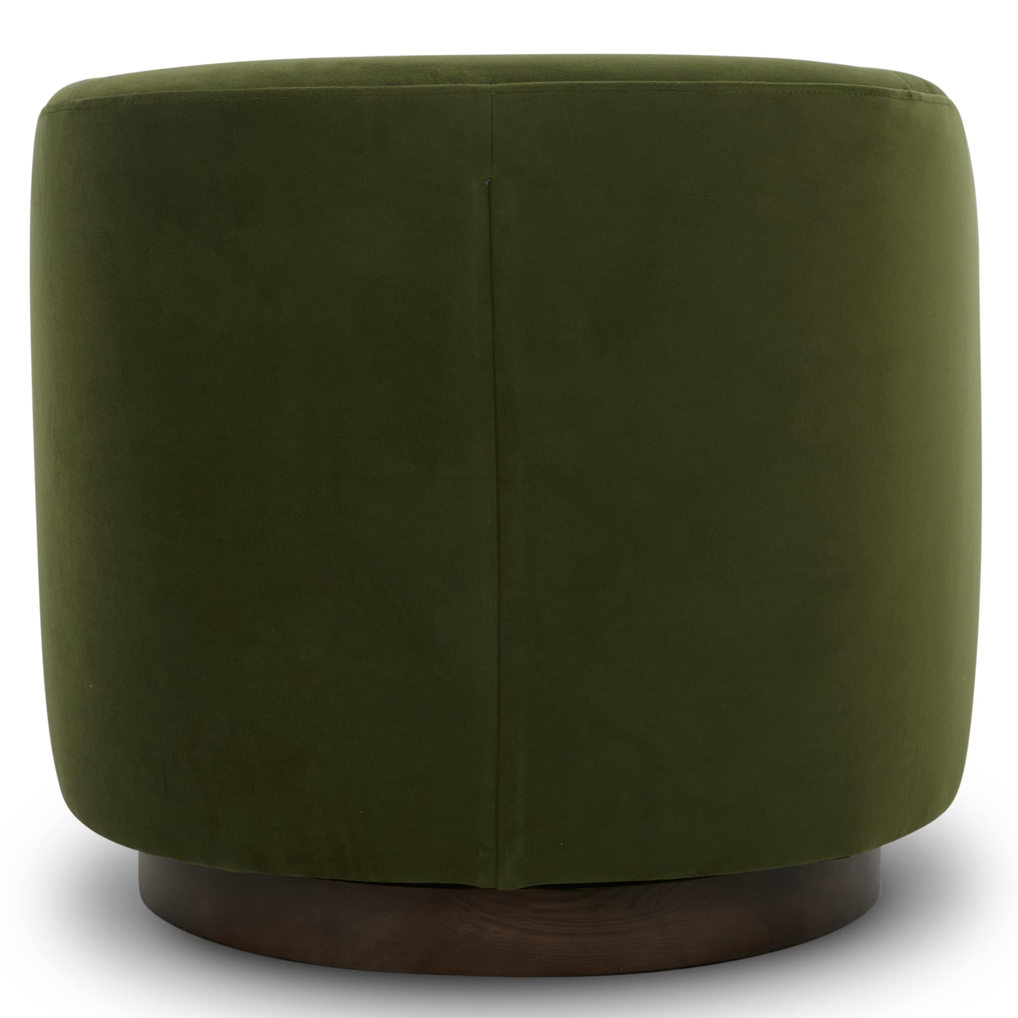 CHITA Swivel Accent Chair, Fully Assembled Fabric Barrel Armchair with FSC Certified Upholstered for Living Room, Bedroom and Office, Cream Gronata