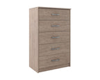 Signature Design by Ashley Finch Modern 6 Drawer Dresser with Ball-bearing Construction and Safety Stop, Black Gronata