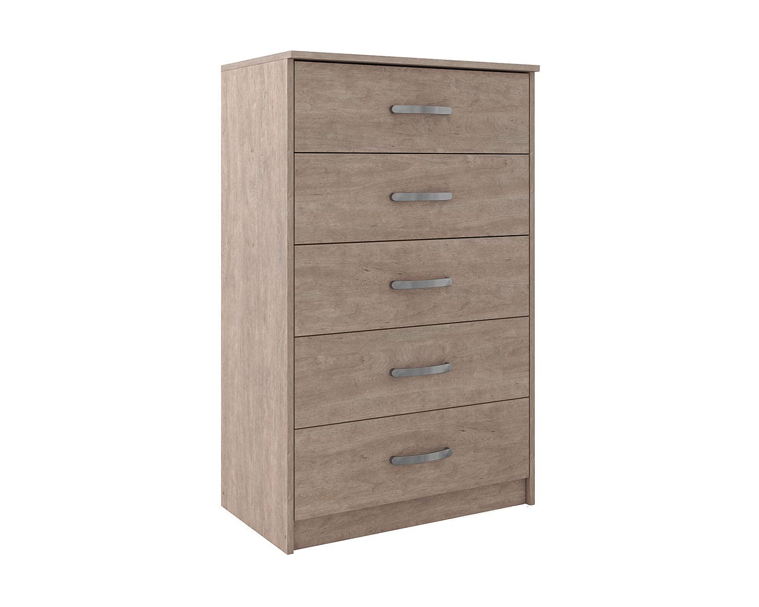 Signature Design by Ashley Finch Modern 6 Drawer Dresser with Ball-bearing Construction and Safety Stop, Black Gronata