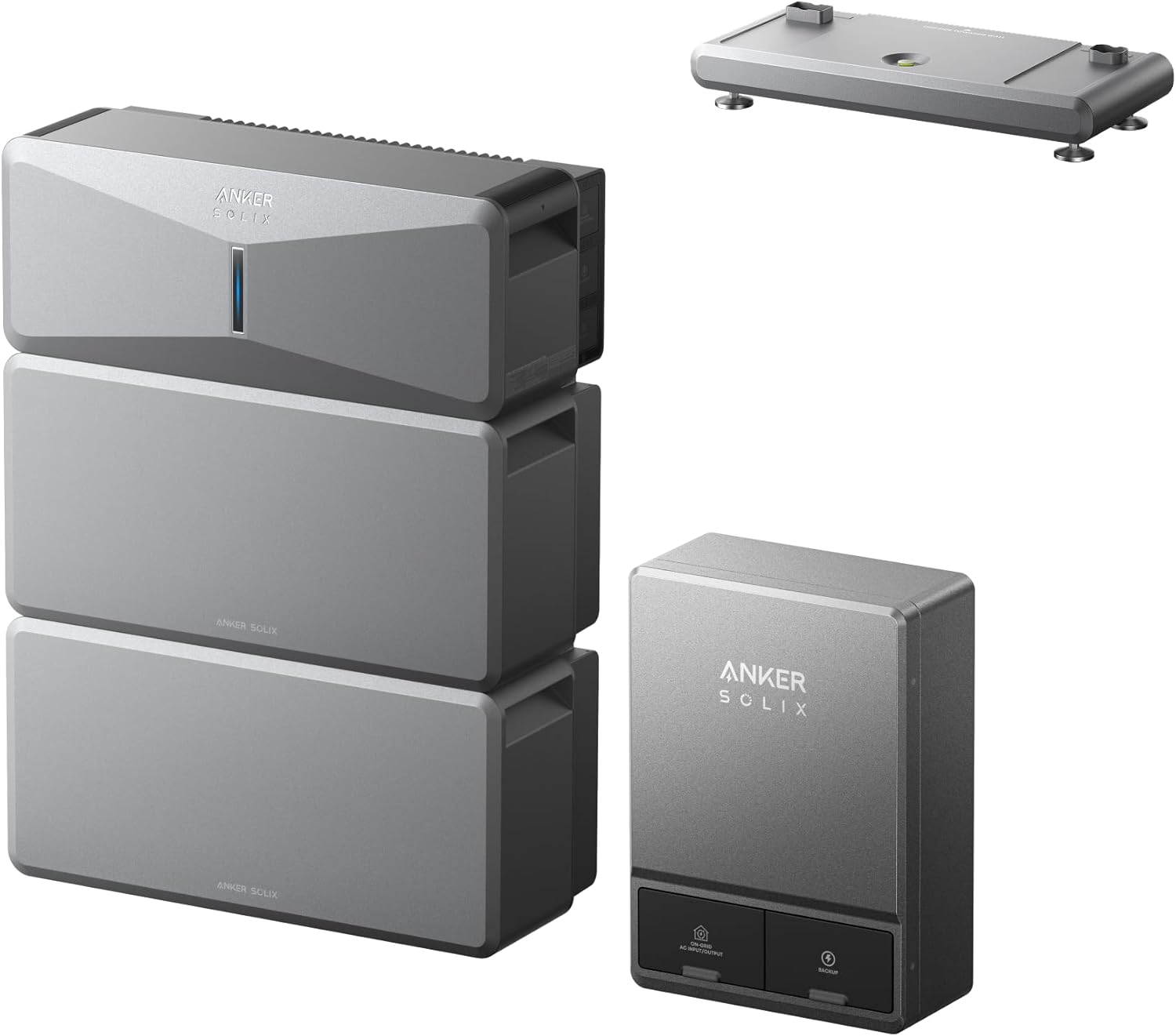 Anker SOLIX E10, Power Dock and Extra Battery, 12kWh Expandable to 90kWh, 10kW Turbo Output, 200A Whole-Home Automatic Backup, Reduce Bills, NEMA 4 & 3R, Up to 12-Month 0% APR Gronata