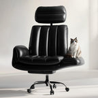 HOMRELEXA Criss Cross Office Chair with Armrests & Wheels, Comfy Velvet Vanity Chair, Ergonomic Executive Gaming Computer Chairs with Foot Rest, Wide Seat Reclining Desk Chair, White Gronata