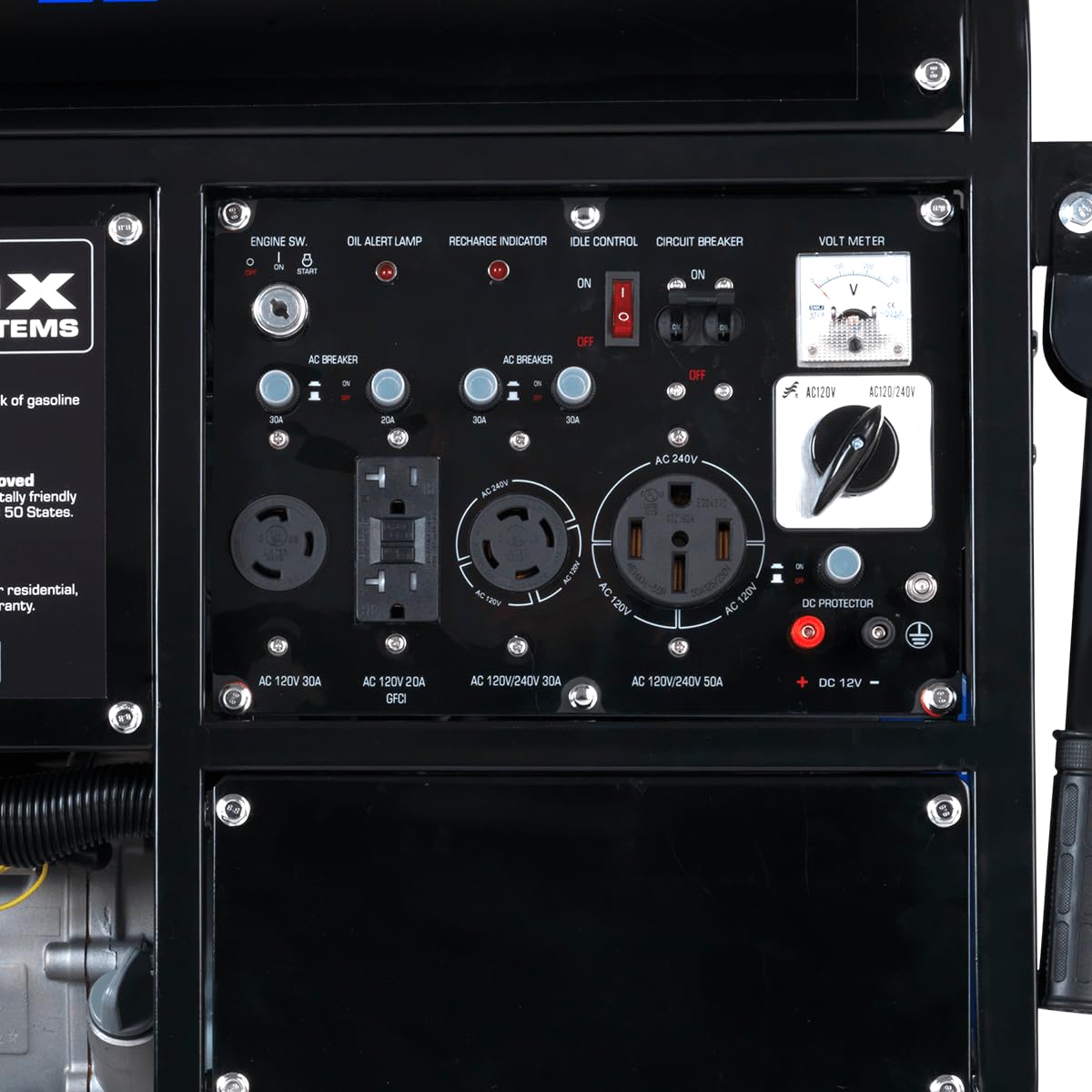 DuroMax XP5500EH 5,500-Watt Dual Fuel Portable Generator - Gas & Propane, Electric Start, RV & Emergency Ready Gronata