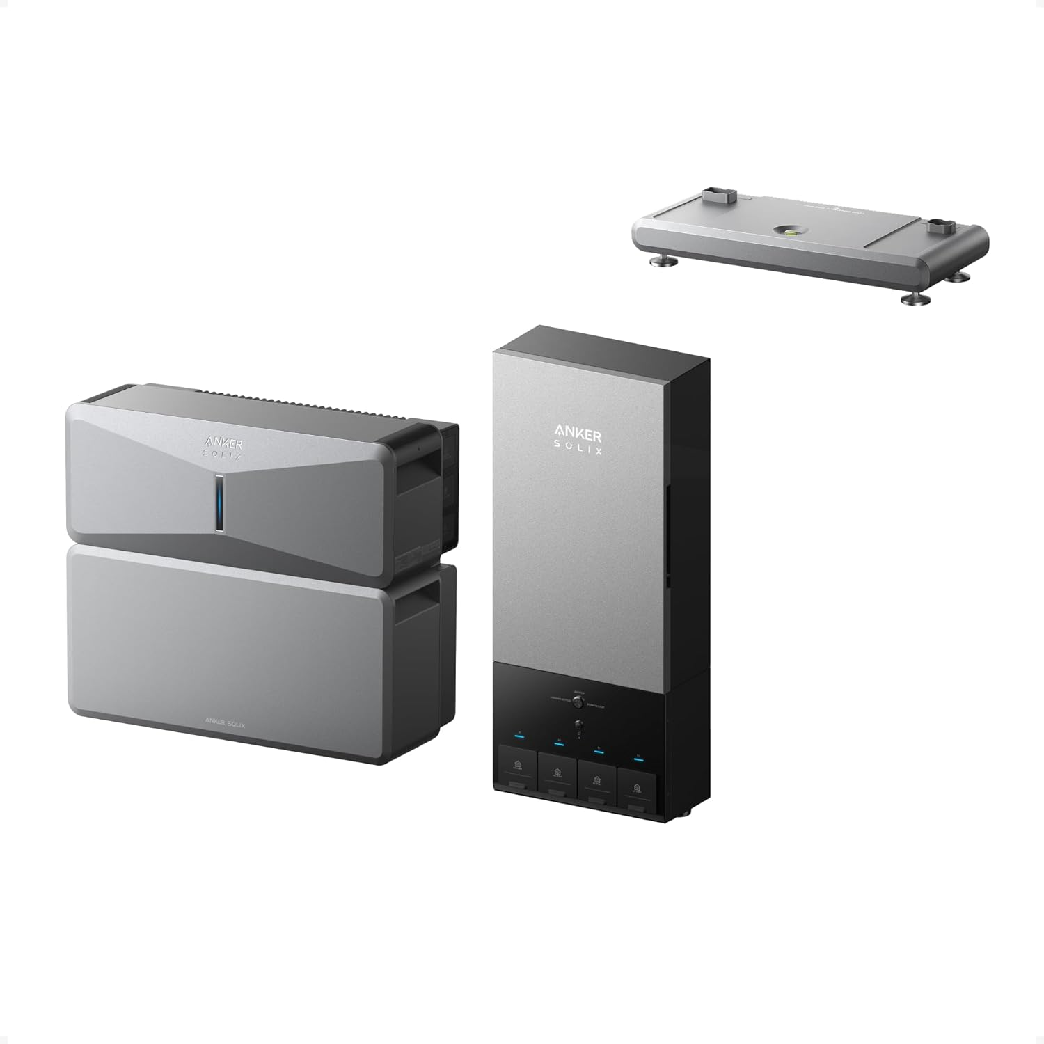 Anker SOLIX E10, Power Dock and Extra Battery, 12kWh Expandable to 90kWh, 10kW Turbo Output, 200A Whole-Home Automatic Backup, Reduce Bills, NEMA 4 & 3R, Up to 12-Month 0% APR Gronata