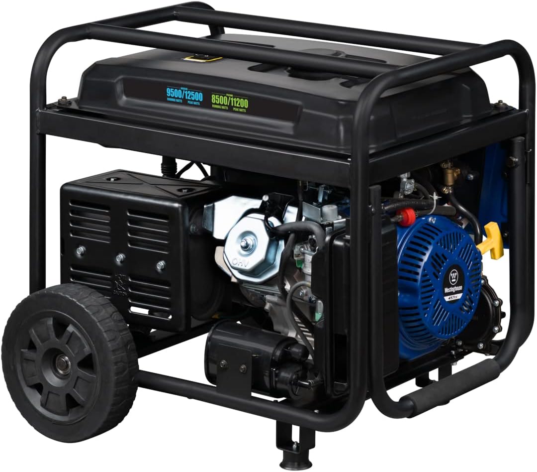 Westinghouse 12500 Watt Dual Fuel Home Backup Portable Generator, Remote Electric Start, Transfer Switch Ready, Gas and Propane Powered Gronata