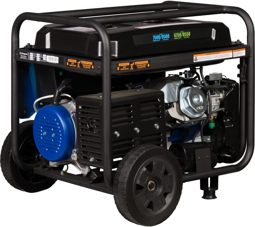 Westinghouse 9500 Peak Watt Dual Fuel Home Backup Portable Generator, Remote Electric Start, Transfer Switch Ready, Gas & Propane Powered Gronata