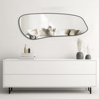 WallBeyond Asymmetrical Mirror, Irregular Mirror Full Length, Boho Wall Mirrors Decorative for Bedroom Living Room Entryway Hall, Mid Century Modern Decor 48" H x 22" W Gronata
