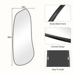 WallBeyond Asymmetrical Mirror, Irregular Mirror Full Length, Boho Wall Mirrors Decorative for Bedroom Living Room Entryway Hall, Mid Century Modern Decor 48" H x 22" W Gronata