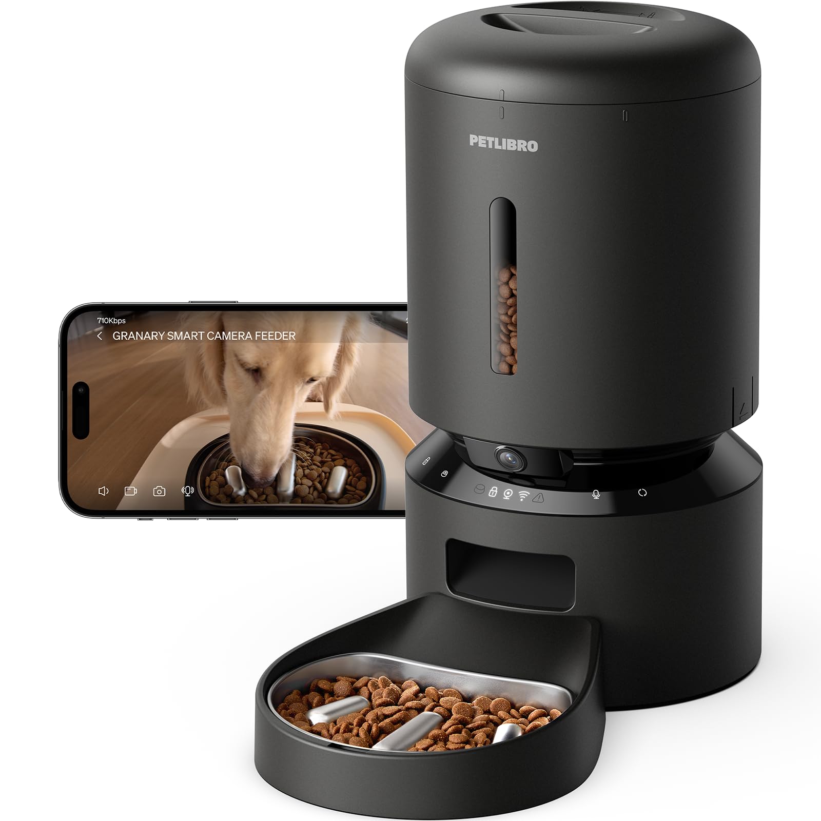 PETLIBRO Automatic Cat Feeder, 5G WiFi Automatic Dog Food Dispenser with Freshness Preservation, 5L Timed Pet Feeder with Low Food Sensor, Up to 10 Meals Per Day Gronata