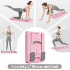 JANUA Pilates Board - Pilates Reformer Set, Multi-Purpose Foldable Pilates Reformer Board for Home, 5 in 1 Pilates Sliding Board Gronata