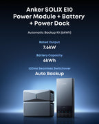 Anker SOLIX Smart Generator 5500, Tri-Fuel, DC Range Extended for E10, 5x Fuel Efficiency, Auto Start-Stop, Maintenance Alerts, Up to 12-Month 0% APR Gronata