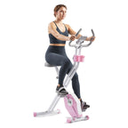 Sunny Health & Fitness Foldable Magnetic Stationary Exercise X-Bike Pro, 300 LB Capacity, Low-Impact, 14-Level Resistance, Ergonomic Support, SunnyFit App Enhanced Connectivity - SF-B223012 Gronata