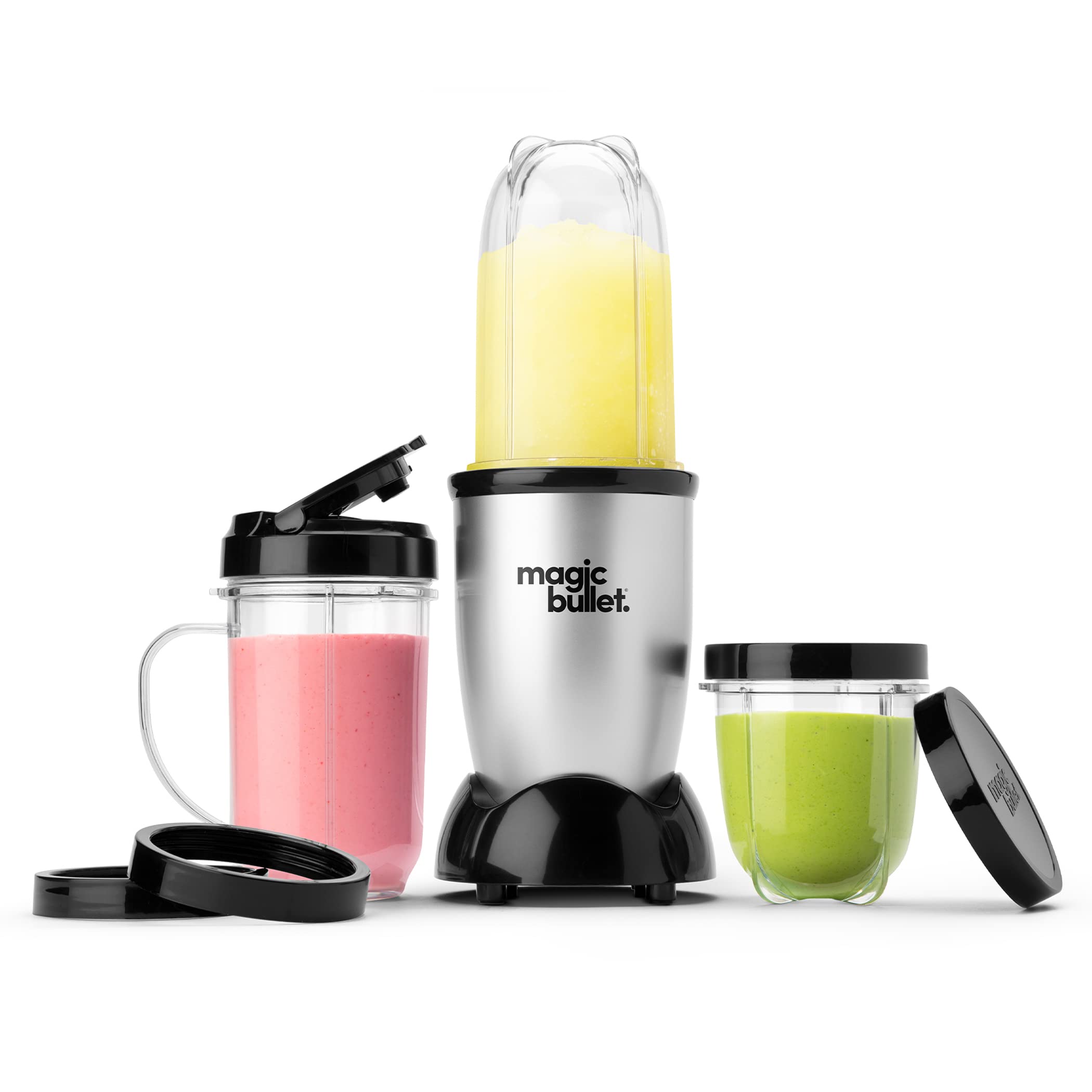 Magic Bullet Blender, Small, Silver, 11 Piece Set Gronata