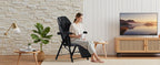 Ezencon Foldable Electric Massage Chair with Heat, Shiatsu, Kneading, Vibration, Full Body Relaxation, Adjustable Backrest & Neck Height,for Dad Mom Women Men Gronata