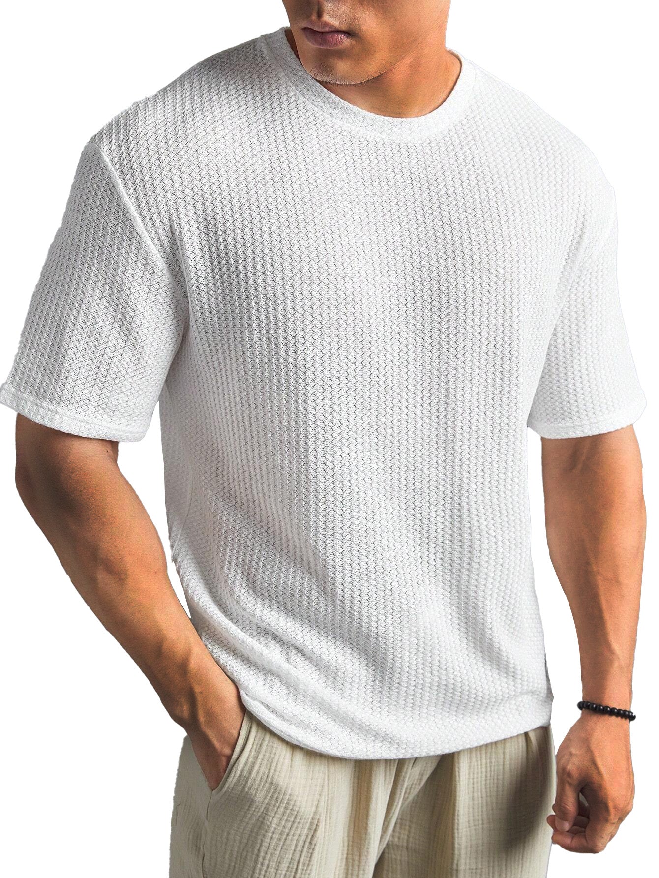 Casual Versatile Solid Color Men's Summer T-shirt Gronata