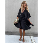 Satin Loose Dress Casual Vacation Gronata