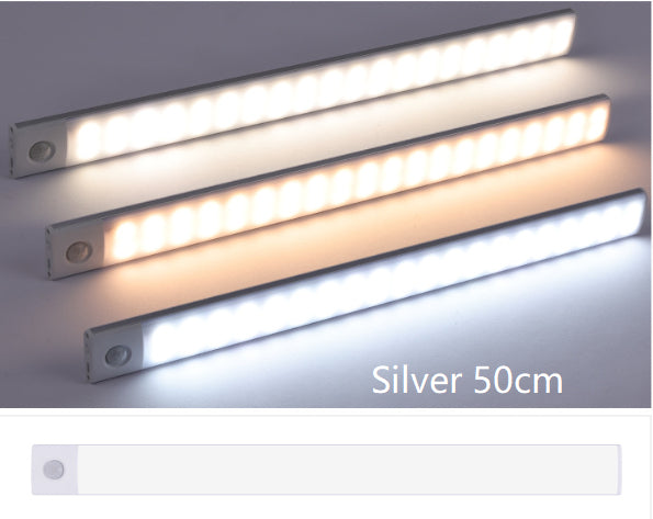 Smart Infrared Sensor Lamp Wireless Magnetic Long Cabinet Light With Rechargeable Hallway Wardrobe Gronata