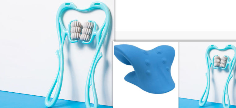 Multifunctional Manual Six-wheel Neck Massager Massage Relieve Roller Massage Tool Gronata