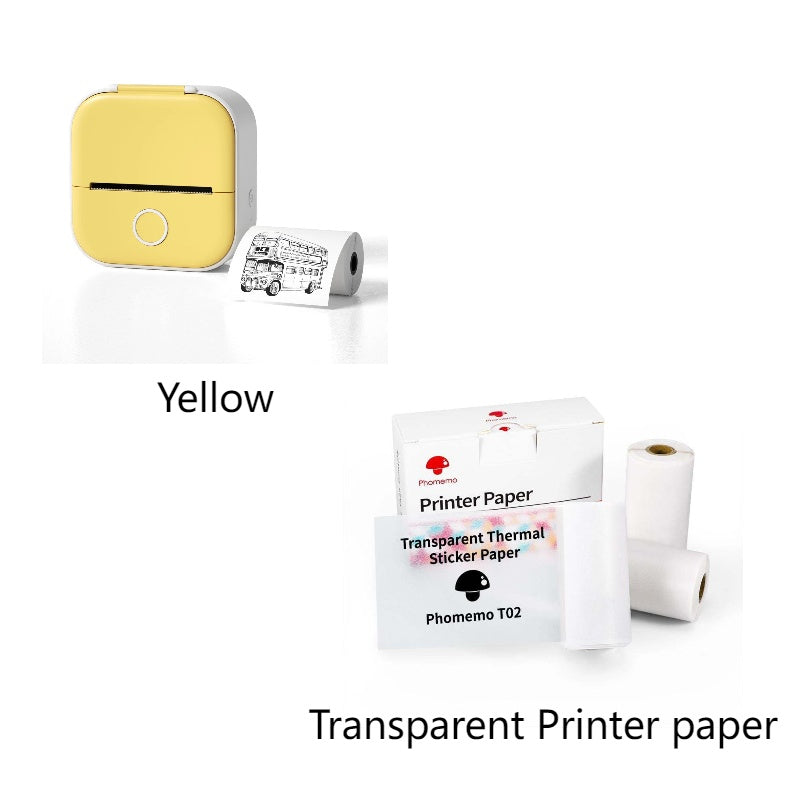 Portable Mini Thermal Label Printer Home Photo Printer Student Wrong Question Printer Bluetooth-compatible Mini Label Printer Price Tag Gronata