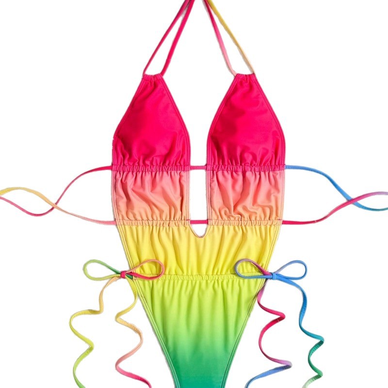 Fashionable One-piece Ruched Bikini Gronata