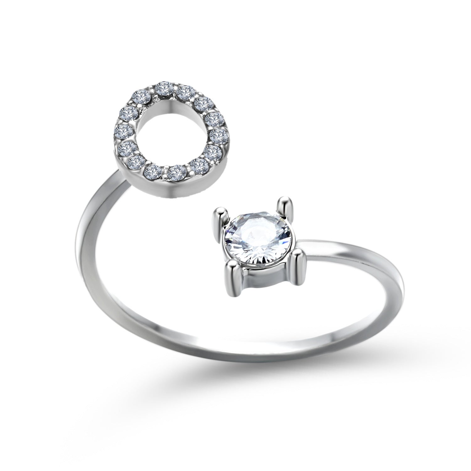 New Design Adjustable 26 Initial Letter Ring Fashion Jewelry For Women Simple Elegant Jewelry Gronata