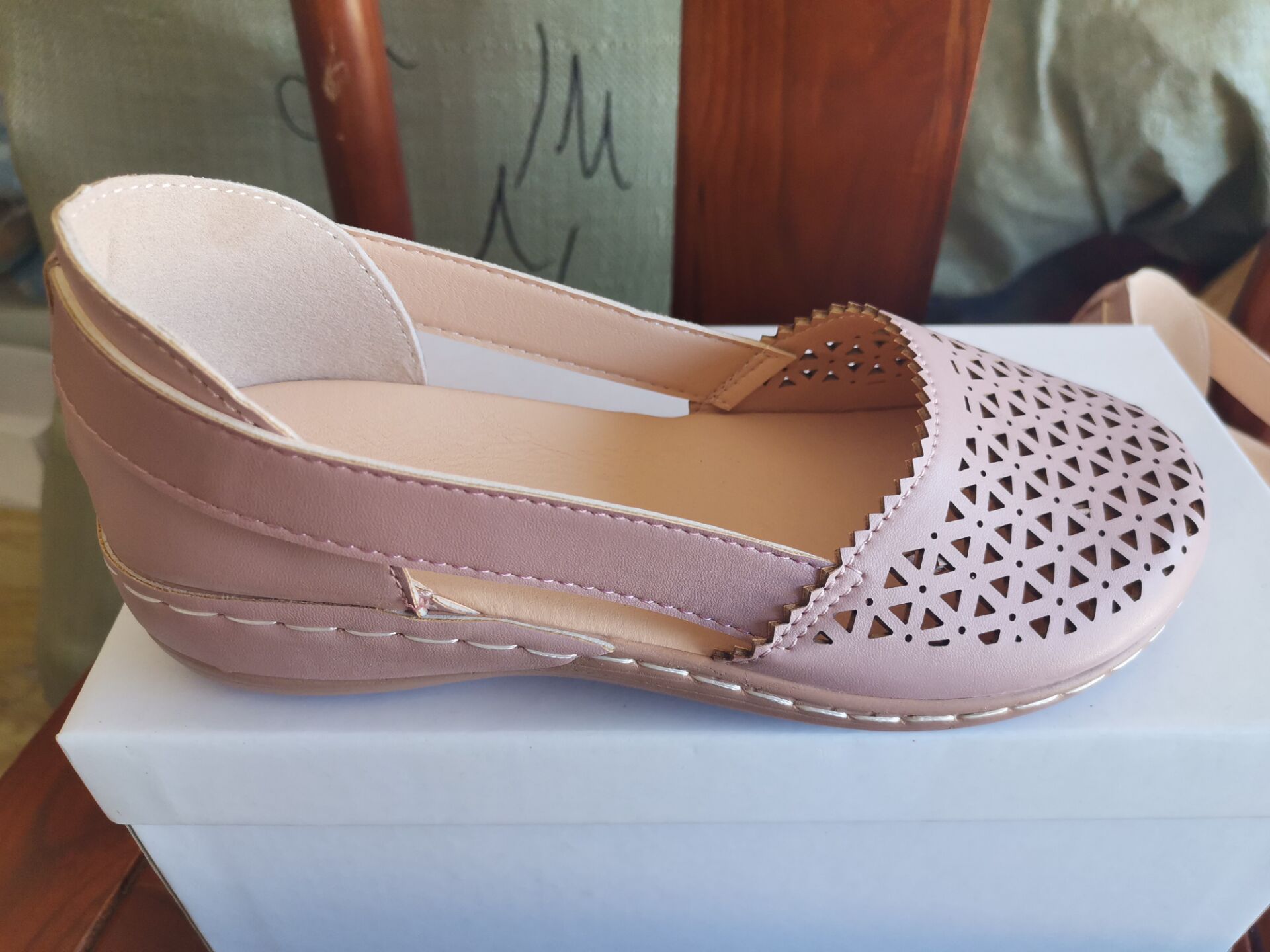Round Toe Wedge Cross-border Large Size Flat Bottom Women's Sandals Gronata