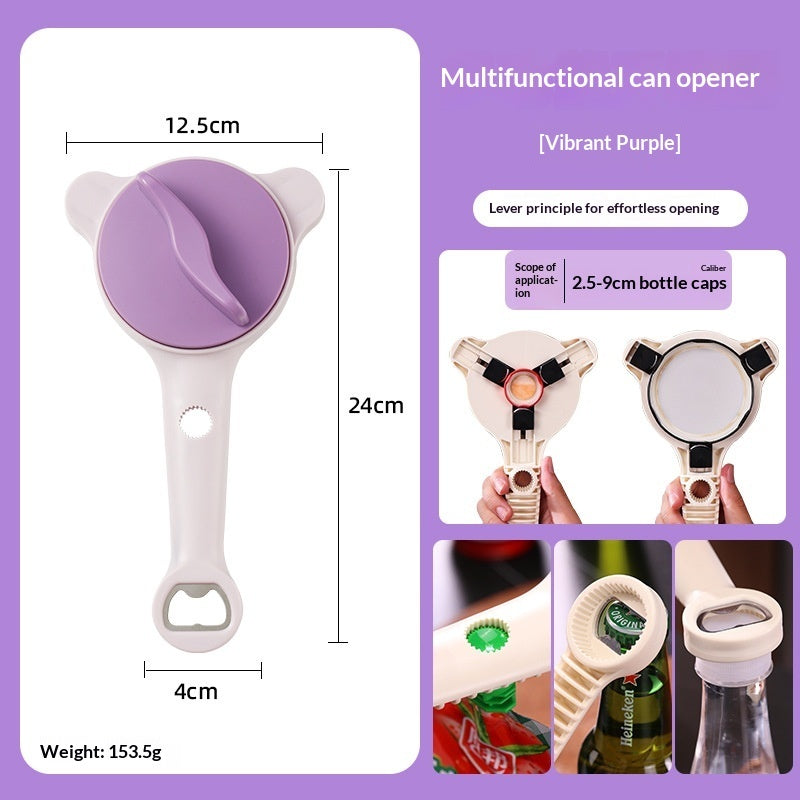 Non-slip, Effortless Can Opener Manual Adjustable Lid Opener Gronata
