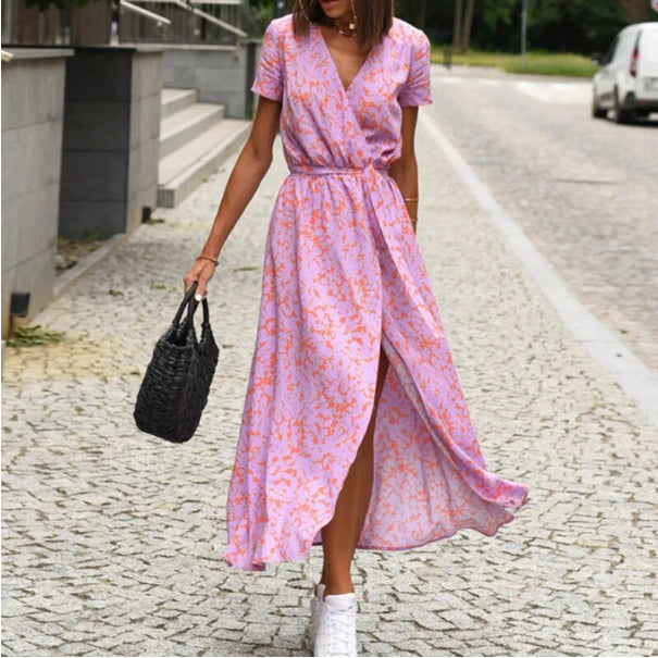 Women's Fashionable Printed Beach Dress Gronata