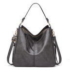 Hobos Zipper Bucket Bags With Adjustable Shoulder-strap Handbags Temperament High Capacity Messenger Shoulder Bag For Women Gronata
