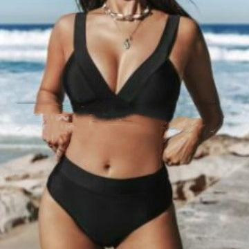 Women's Solid Color Sexy Slim Bikini Gronata