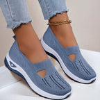 Mesh Flats Shoes Fashion Breathable Non-slip Soft Bottom Casual Shoes For Women Gronata