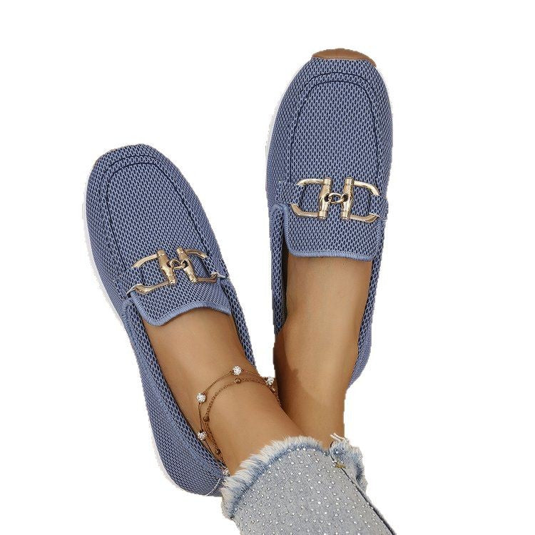 Women's All-match Casual Solid Color Flat Simple Sneaker Gronata