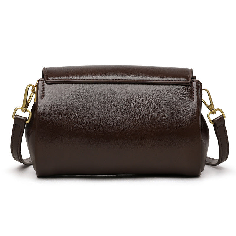 Retro Commuter PU Soft Leather Multi-Compartment Versatile Casual Crossbody Bag Gronata