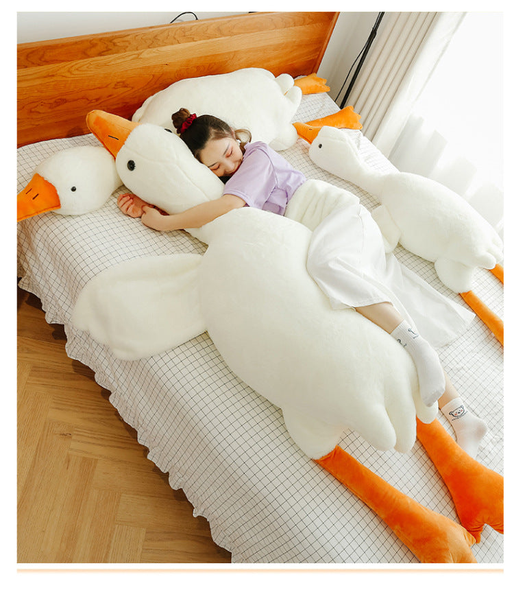 Cute Big White Geese Pillow Plush Toy Gronata