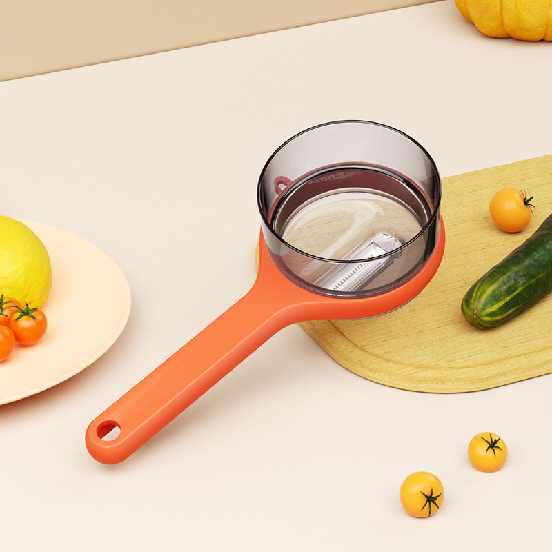 Kitchen Multi-Functional Peeler With Bucket Storage Scratcher Fruit Peeling Knife Storage Peeler Kitchen Gadgets Gronata