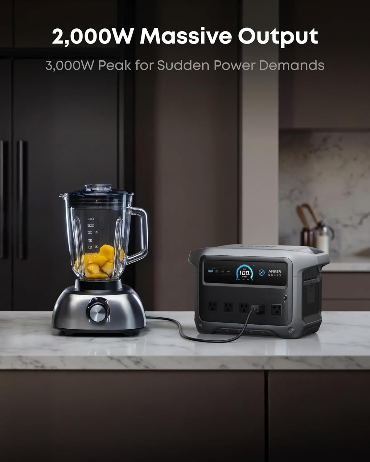 Anker SOLIX C1000 Gen 2 Portable Power Station with 200W Solar Panel, 2,000W (Peak 3,000W) Solar Generator, Full Charge in 49 Min, 1,024Wh LiFePO4 Battery for Home Backup, Power Outages, and Camping Gronata