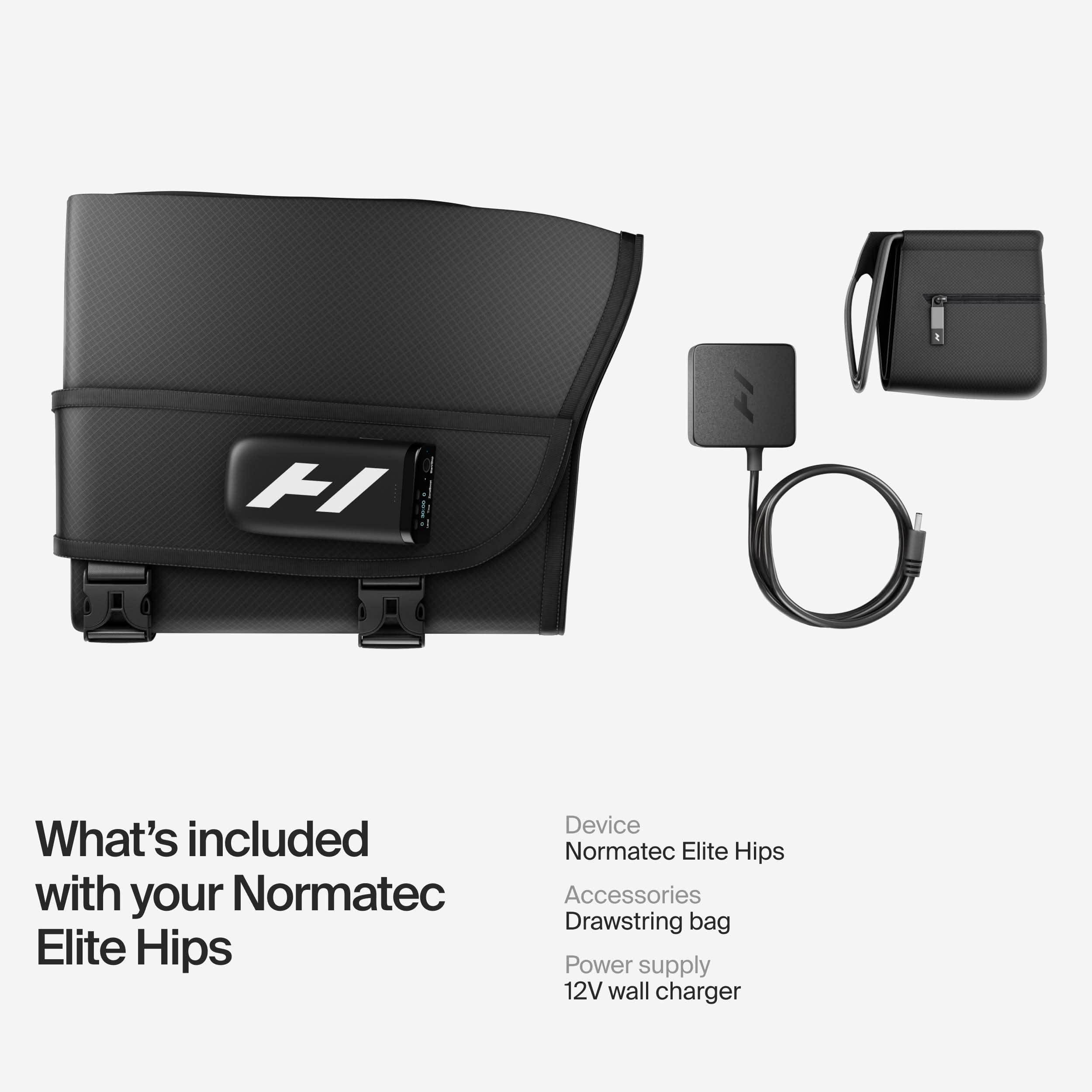 Hyperice Normatec Elite Hips - Powerful Recovery for Hips, IT bands, and Lower Back Gronata